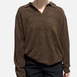 Geoffrey beene brown textured knit
